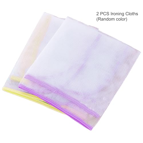 Kakalote 2pcs Ironing Pad, High Temperature Ironing Cloth Resistance Protective Ironing Pressing Pad Heat Insulation Ironing Net(Random Color)
