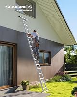 SONGMICS Leiter Mehrzweckleiter, 4 x 4 Stufen, bis 150 kg – Ansicht 2