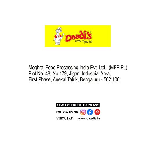 Image of Daadi's Crisp Wheat Chilly Kothmir Khakhra, 180g each (Pack of 6)