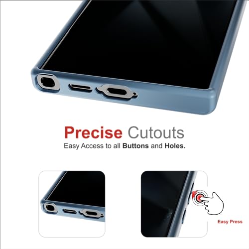 Image of Case for Samsung Galaxy S23 Ultra, [Anti-Yellowing Technology] [Military Grade Drop Protection] Shockproof Slim Hybrid Phone Case for Samsung Galaxy S24 Ultra 5G - Indigo Blue