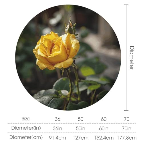 Nappe ronde 152 cm Growing imperméable et antitache pour table - 3
