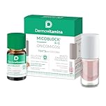 Dermovitamina Micoblock 3in1 Onicomicosi - Soluzione Ungueale Micosi + Smalto Curativo Nude - Tratta e Colora - Smalto Rinforzante Unghie Fragili - Antimicotico Unghie e Piedi - Gel 7 ml + 5 ml