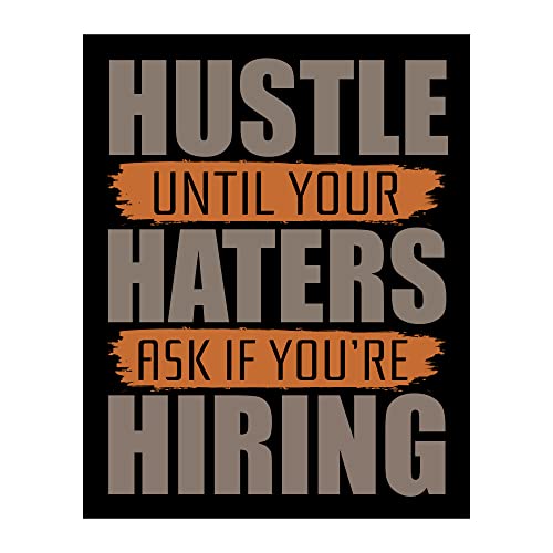 AMERICAN LUXURY GIFTS Hustle Until Haters Ask - Inspirational Typography