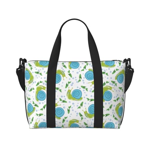 Sac de sport en forme d'escargot vert grand format pour ordinateur portable