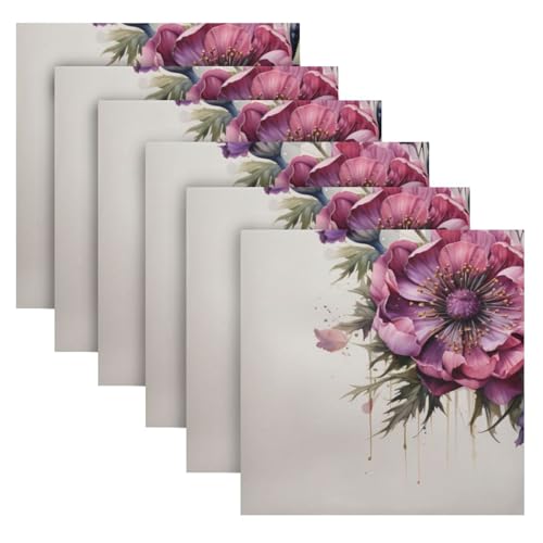Servilletas de tela estampado multicolor pack 6 miniatura 2