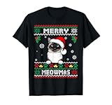 Photo Gallery merry meowmas birman cat ugly christmas cats lovers xmas maglietta Photo Gallery merry meowmas birman cat ugly christmas cats lovers xmas maglietta