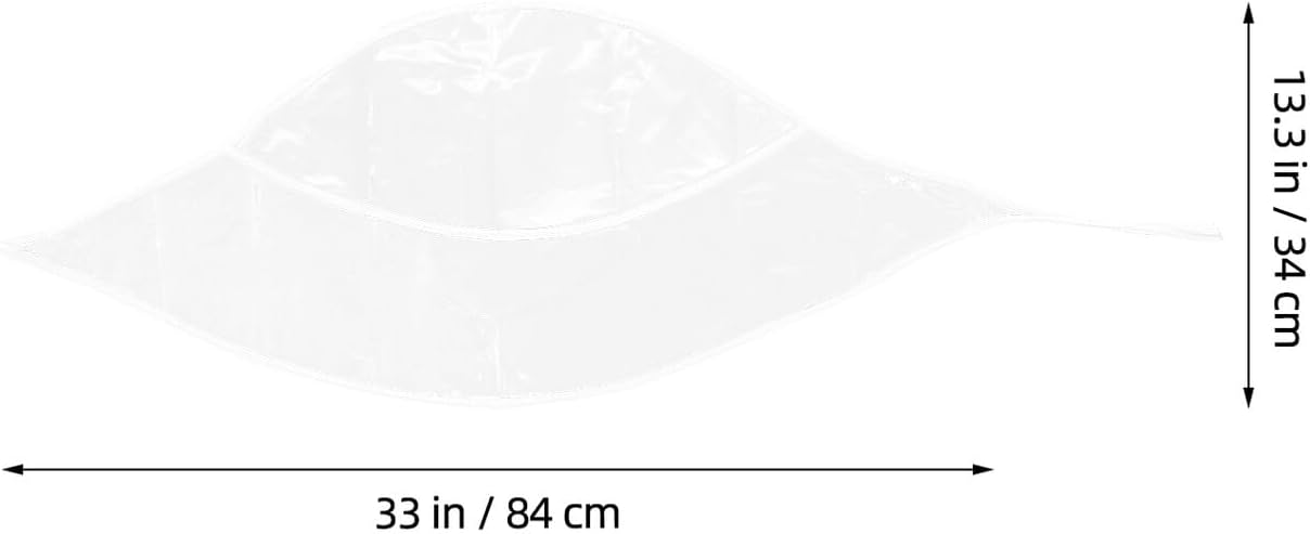 8 Pcs Transparent Style Rain Bonnet for Women Lightweight Rain Cover for Head Wide Brim Hat Protects Hairstyle Comfortable Breathable Outdoor Use