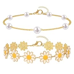 Pearl Daisy Bracelet