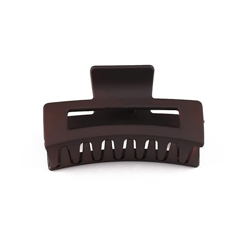 Pinza de pelo acrílico grande y gruesa multicolor, pinza rectangular para el cabello largo, pinzas de garra de resina antideslizantes para mujeres y