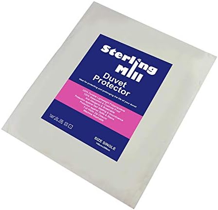 STERLING MILL WATERPROOF ANTI ALLERGY ZIPPED QUILT DUVET PROTECTOR COVER SINGLE DOUBLE KING SUPERKING (Double)