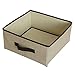 Maxhome LP-104S kosz do przechowywania, tkanina i tektura, beżowy, 30 x 30 x 2 cm