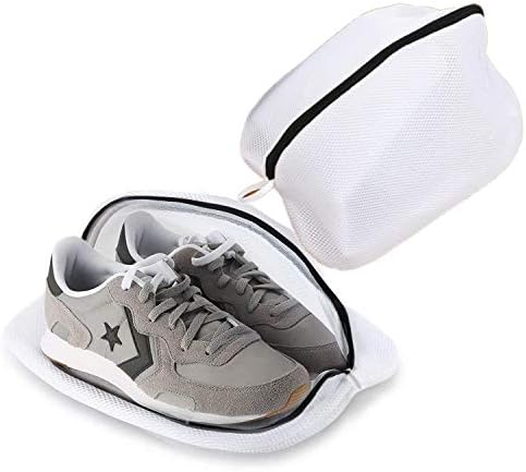 Lystin 2-Pack Shoes Wash Bags, Premium Laundry Bag for Shoes/Sneakers for Washing Machine with Durable Zipper, High Protection Washing Bag for Storage & Travel