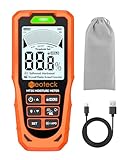 Mesure Sans Aiguille 19mm – Technologie humidimètre sans aiguille pinless pour détecter humidité bois, humidité placo et humidité béton jusqu’à 19mm sans percer, idéale pour testeur humidité mur, infiltration d’eau et contrôle avant parquet