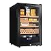 Armoire À Cigares Électronique Armoire À Cigares À Température Et Humidité Constantes Armoire À Cigares Hydratante Domestique Étagère en Bois De Cèdre (Color : Black, Size : 45x52.5x73cm)