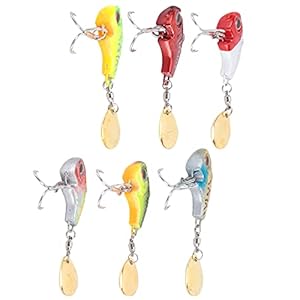 Metalen Mini VIB, Mini Aantrekkelijk Compact VIB Hard visgerei Zinkend kunstaas Roterende staart Duurzaam voor forelvissen