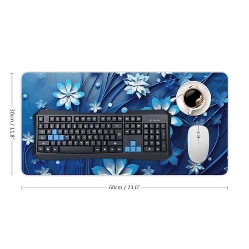 Mouse Pad RLDOBOFE Blanco de 60x30 cm con Base Antideslizante miniatura 2