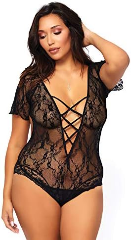 Leg Avenue Women's Plus Size Lingerie Bodysuit