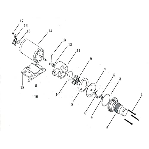 Sailingflo Macerator Pumps Marine Sewage Washdown Toilet Pump 12V 13Gpm #TOP7