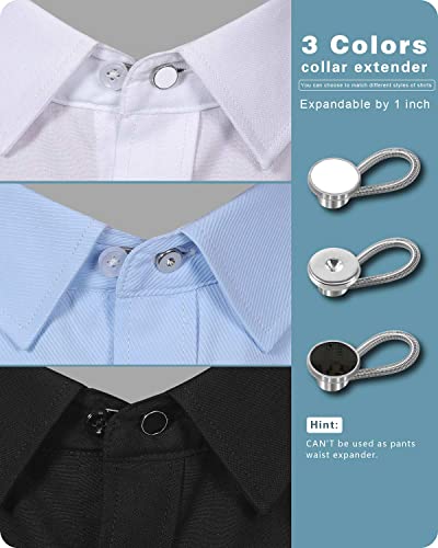Yuanhang 18Pcs Shirt Collar Button Extender: Neck Button Extender For Mens Dress Shirt - Comfortable Tie Collar Expander #TOP3