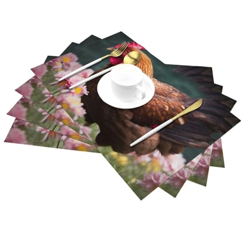 Set de table durable en PVC protège-table contre les rayures d'assiettes - 7