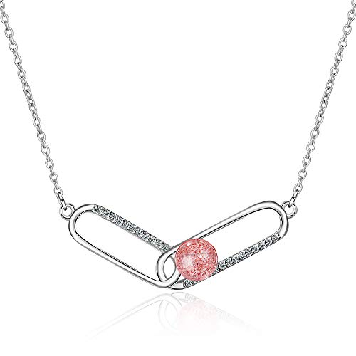 Collier épingle de sûreté et petite pierre pour vos tenues de bureau