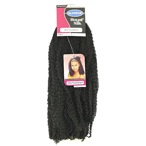 Cabelo Afro Twist Marley Braid Royal Silk (#1 (Preto))