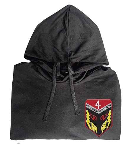 4th air commando squadron vietnam embroidered shirt Black