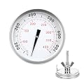 QuliMetal 67088 67731 Accurate Grill Thermometer for Weber Genesis 300, Genesis II & Summit Series Grills, Genesis E/S 310 330 Temperature Gauge, Center Mount, Thermostat Replacement 2-3/8” Dia