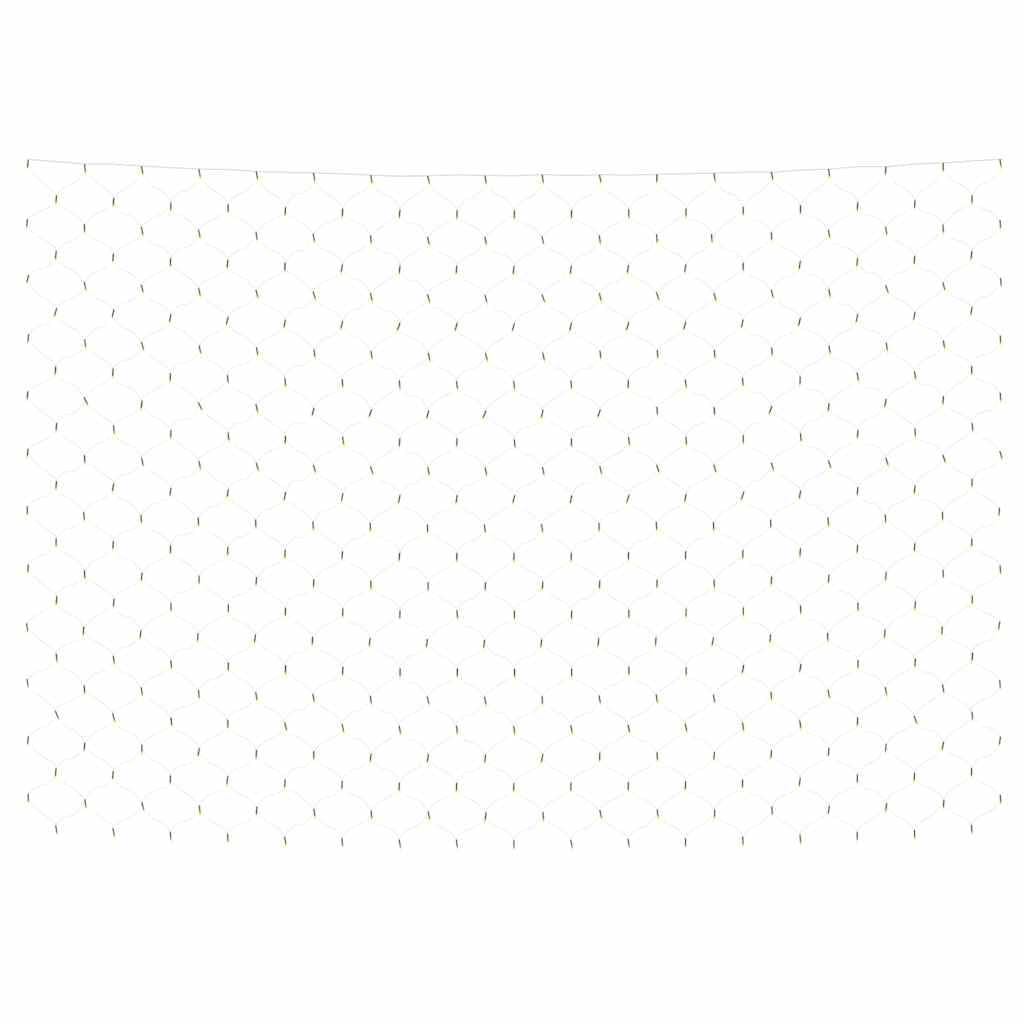 Weihnachts-Lichternetz 4x4 m mit 544 LED warmweiß, energiesparend, PVC Material, IP44 wasserdicht, 5 m Verlängerungskabel, 8 Lichteffekte für Innen und Außen