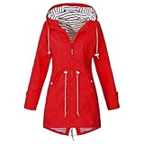 Trench élégant et fonctionnel : Cet imperméable allie style trench tendance et fonctionnalités. Il est doté d'une fermeture éclair intégrale avec rabat-tempête, d'un cordon de serrage à la taille pour une coupe flatteuse et de poches latérales profondes pour transporter vos essentiels.