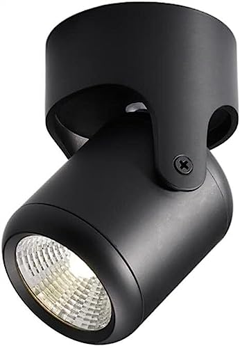 SSDDLZEQ Iluminación Luz descendente LED ajustable resistente montada en superficie, ropa de macarrón nórdico, focos montados en el hogar for sala de estar, hierro forjado(Pink,3000k)