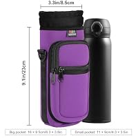 Nuovoware Wasserflasche Tragetasche, 750ml, Lila – Ansicht 4