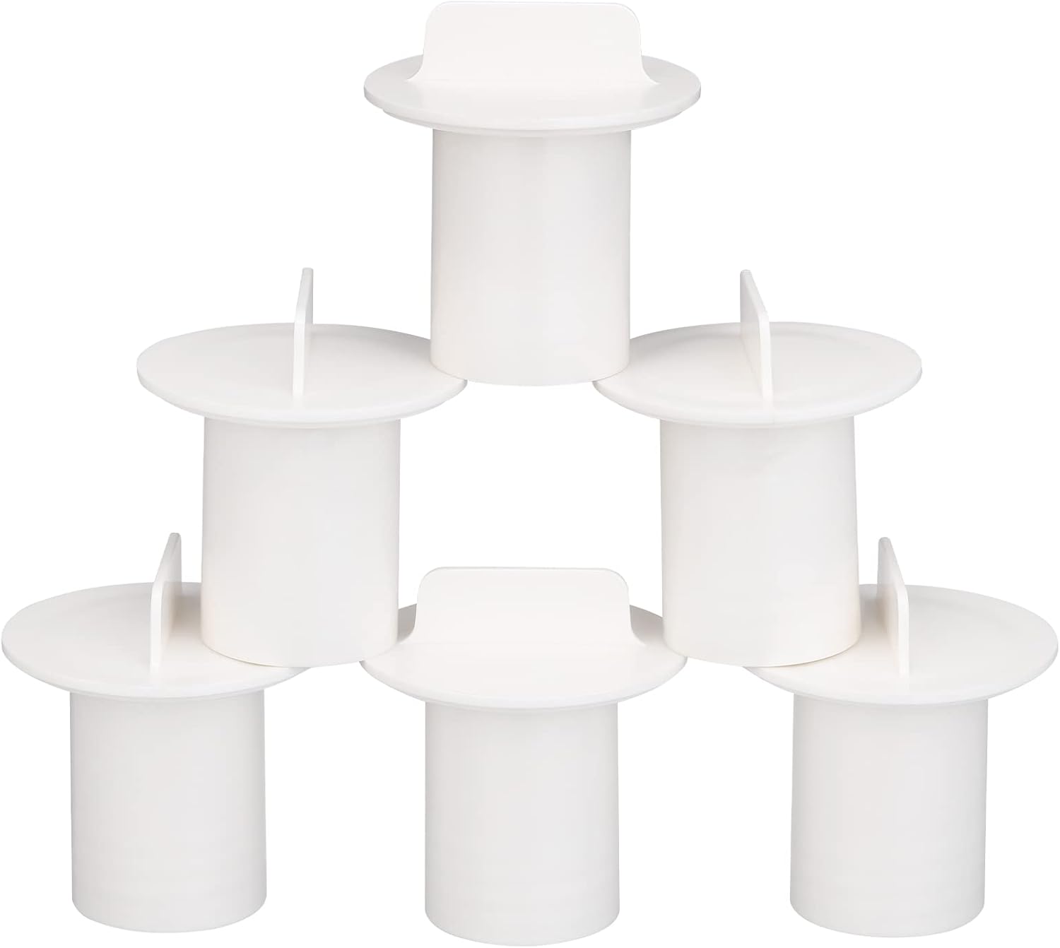 3-1/2 Inch Hot Tub Stand Pipe Cap Compatible with Watkin Hot Spring Spas Filter Standpipe (6, White)