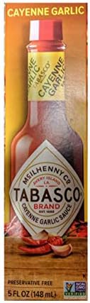 Tabasco Cayenne Garlic Sauce, 5 Fluid Ounces (2 Packs)