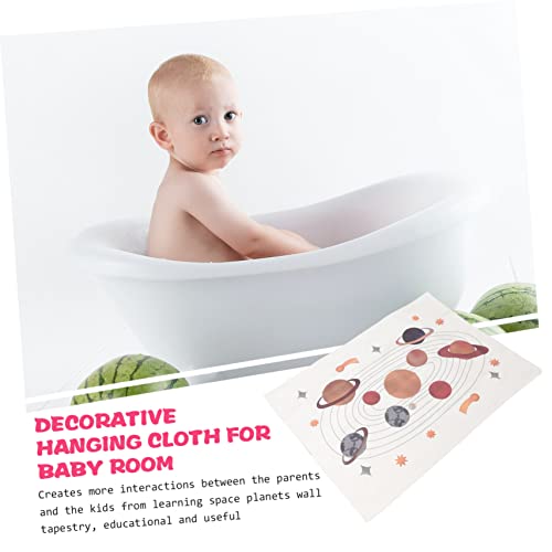 Abaodam 2Pcs Baby Room Decoration Nordic Decor Solar System Decor Kids Wall Decals Space Planets Wall Hanging Space Wall Tapestry For Bedroom Space Wall Tapestry For Nursery Decor Canvas #TOP6
