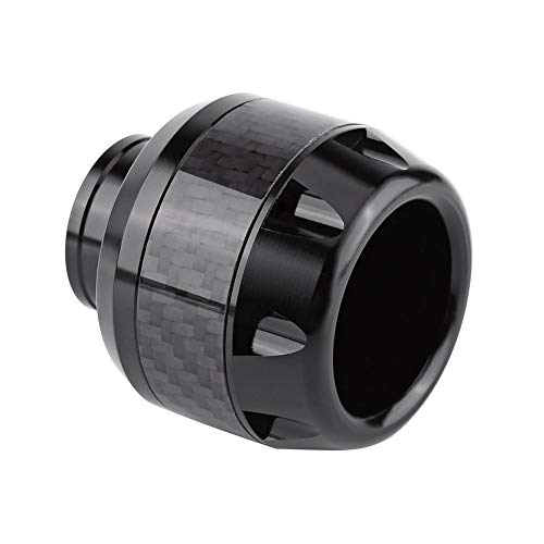 Anauto Motorcycle Front Fork Frame Sliders 1 Pair Of Carbon Fiber Plastic Fork Frame Sliders Crash Protection(Black) #TOP2