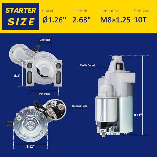 10 Teeth Kohler Starter Replacement 2509808 2509809 2509811 8000335 15 16 17 18 20 21 22 23 25 26 27 28 30 31 HP, Cub Cadet 2176-5252 M48-60 LT GT ZForce John Deere 800 M L LX F Sabre Toro Dingo TX Z by BDELI - Used condition - Image 7