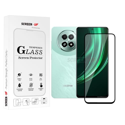 Image of ScreenUp Tempered Glass For Realme 13 - Ultra Clear, 9H Scratch Resistant, Full Coverage, Easy Install Screen Protector