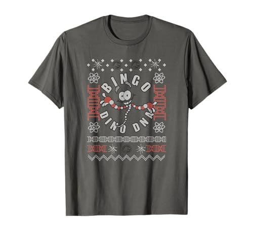 Image of Jurassic Park Women's Christmas Ugly Sweater T-Shirt, Grey, S