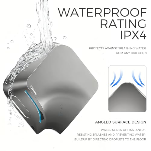 Dual-Sided Commercial Hand Dryer with HEPA Filter, 1100W High-Speed Electric Air Dryer for Bathroom, Smart Sensor Activation, Low Noise Anti-Theft Design for Public Restrooms, 110V Plug in Version - Thumbnail 6