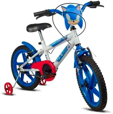 Verden Bicicleta Infantil Sonic Aro 16 com rodinhas de apoio