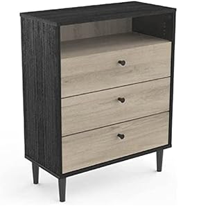 Commode Chambre Adulte Industriel – Format Meuble : 60,7 X 28,5 X 75,7 Cm – Fabriquée en France avec un Bois Certifié PEFC