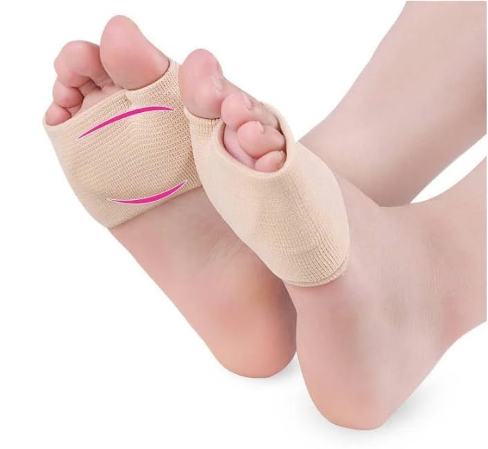 Par de almohadillas para pies metatarsianos para mujeres y hombres, cojín de gel de fieltro para hombre (L: talla de zapato 38-46)