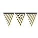 Produktbild Creative Party M270 Papier-Wimpelbanner mit goldenen Streifen und schwarzen 21 Stück