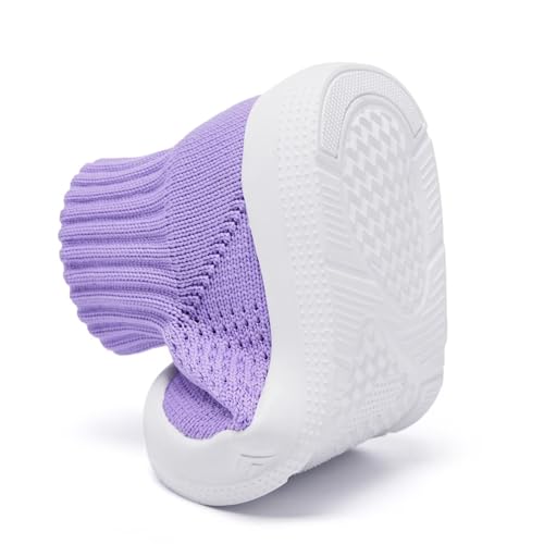 Image of Eashi Baby Boy Girl Non-Skid Indoor Infant Walking Shoes Breathable Warm Elastic Sock Shoes with Memory Sole Protect Toes Outdoor Sneakers