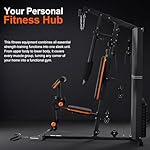 Multifunctional Home Gym Workout Equipment, Full Body Strength Training Machine with Pulley System & Rowing Function — All-in-One Exercise Equipment for Home Fitness - Image 2