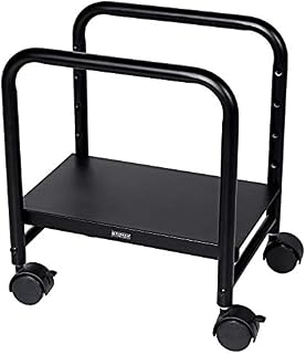 EUREKA ERGONOMIC Computer Cart Height Adjustable Mobile Cart CPU Stand Steel Rolling St