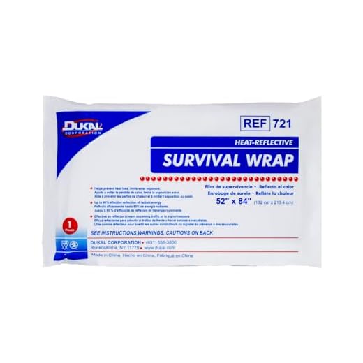 Dukal Couverture de survie réfléchissant la chaleur