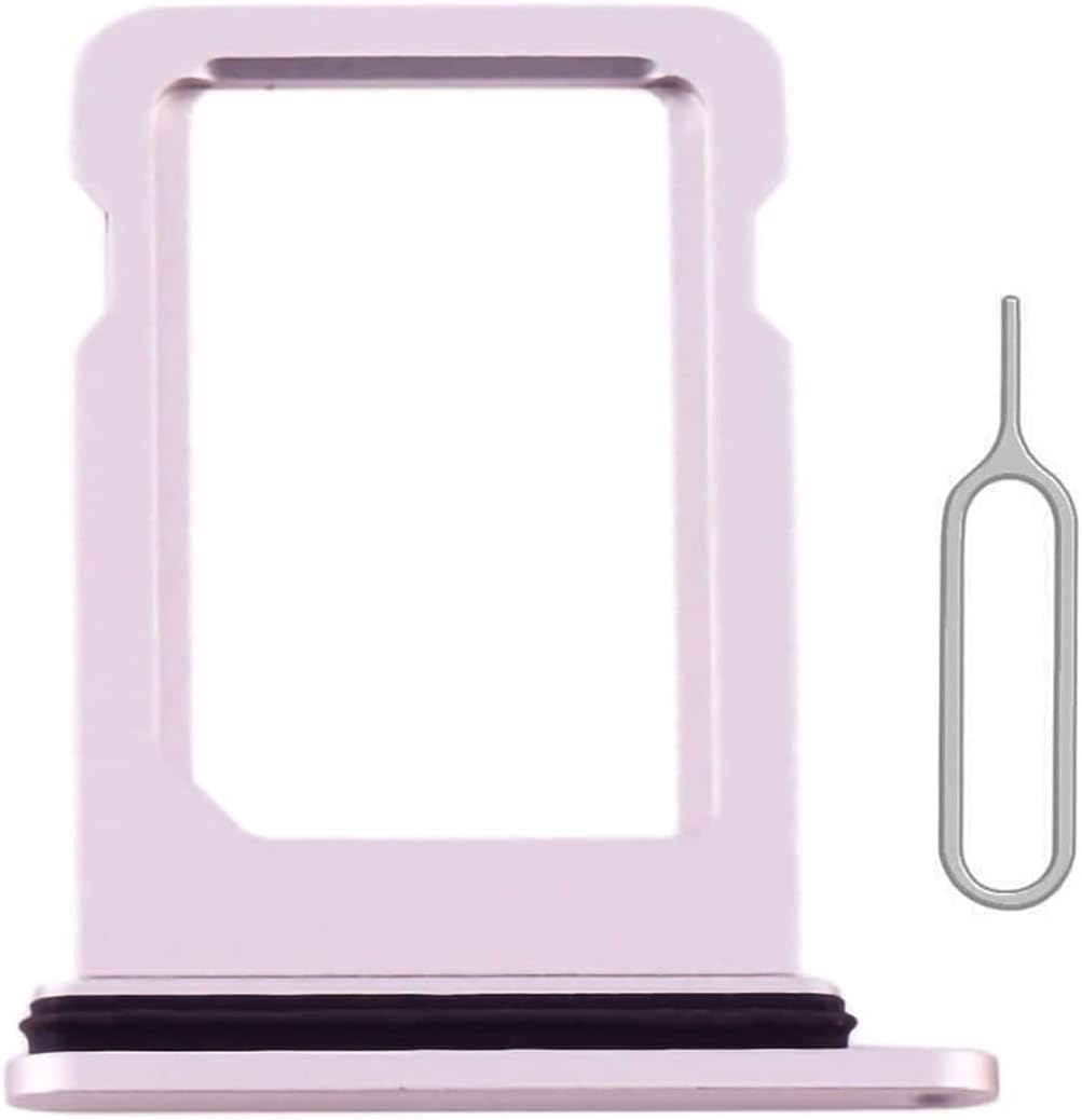 SIM Card Tray Holder Slot Replacement for iPhone 13 (Midnight/Black) with Waterproof Rubber Ring and Eject Pin (Single Sim Version)