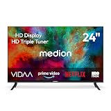 MEDION Televisore HD 59,8 cm (24 pollici) (VIDAA, Smart TV, Prime Video, PVR, triplo sintonizzatore HD, MD 824102)